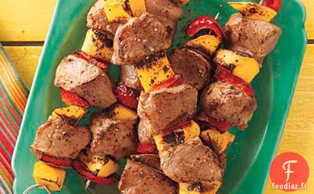 Brochettes de Porc et Mangue