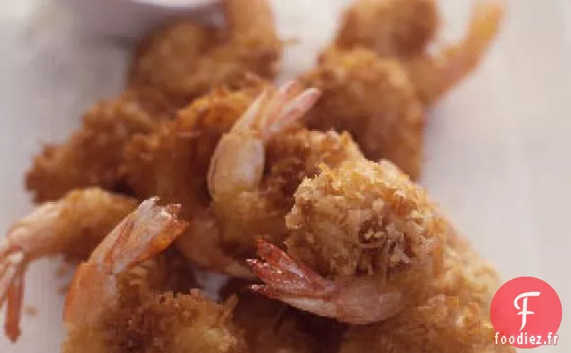 Crevettes à la Noix de Coco avec Sauce au Gingembre au Tamarin