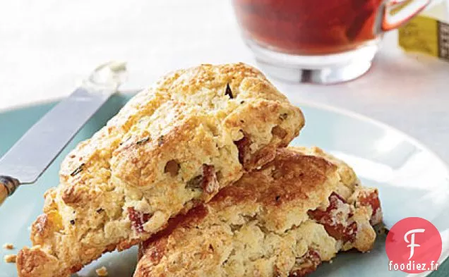 Scones de Prosciutto-Parmesan Salés