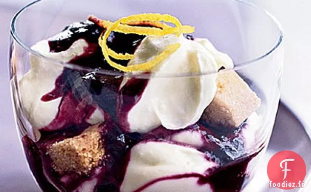 Gâteau au Fromage Au Citron et aux Myrtilles Parfaits