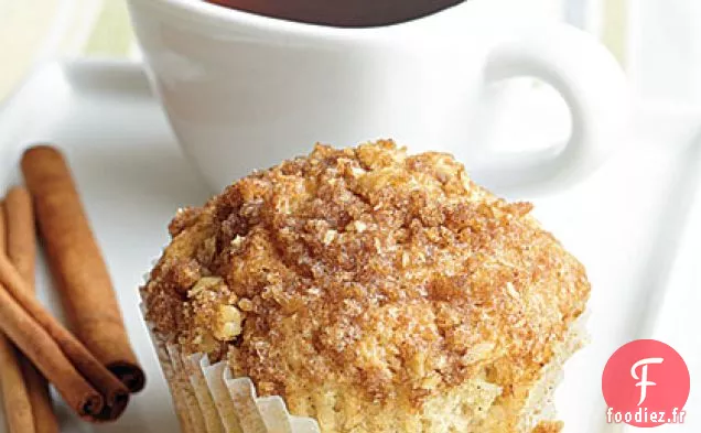 Muffins à la Cannelle et aux Raisins secs avec garniture de Streusel