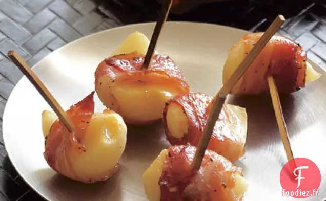 Ail enveloppé de pancetta