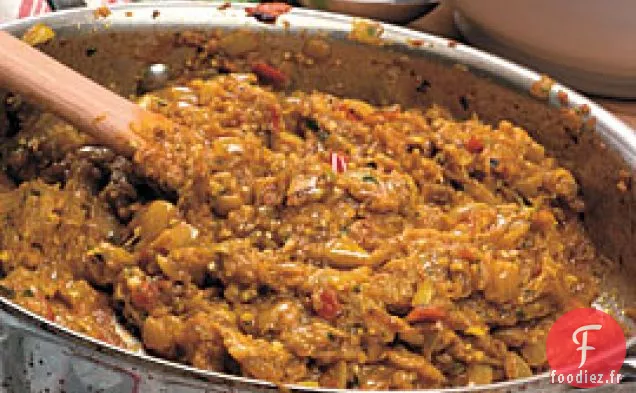 Aubergine Aux Épices Et Herbes Parfumées (bhartha)