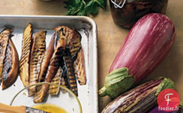 Aubergines Grillées Dans Une Vinaigrette À La Grenade