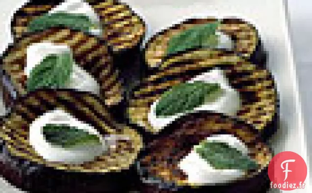 Aubergines grillées au Lebneh