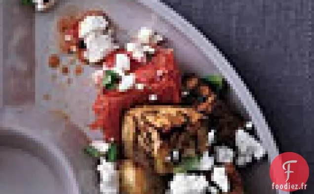 Aubergines Rôties aux Herbes avec Tomates et Feta