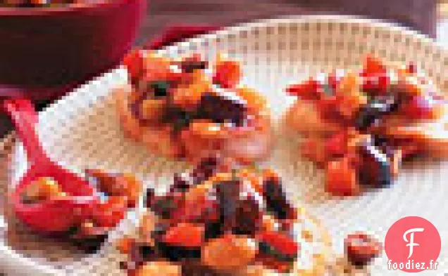 Caponata au Fenouil, Olives et Raisins Secs