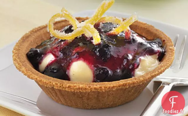 Tartelettes aux Bleuets-Citron - Chocolat Blanc