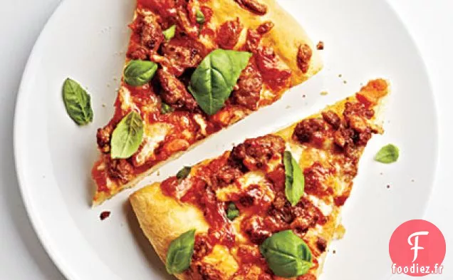 Pizza aux Saucisses