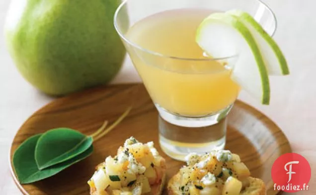 Crostini à la Poire et à la Sauge Caramélisés