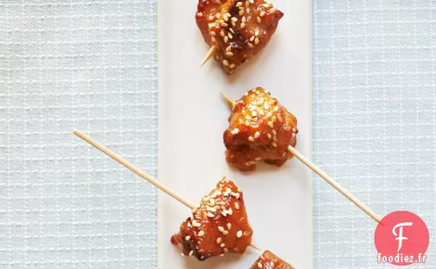 Bouchées de Poulet Au Miel Et au Gingembre