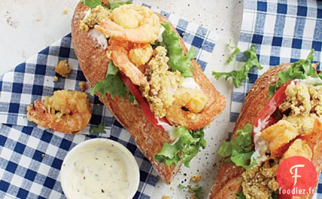 Po' Garçons aux Huîtres et crevettes
