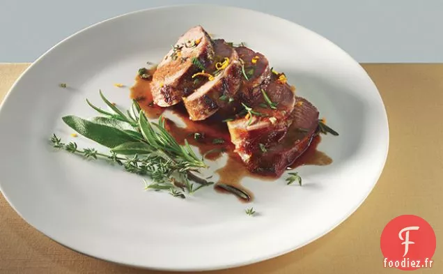 Porc Mariné au Miel avec Gremolata