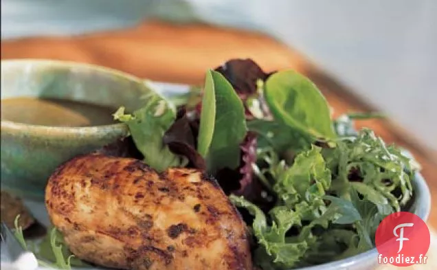Poulet Vinaigrette Balsamique Sur Légumes Verts Gourmands