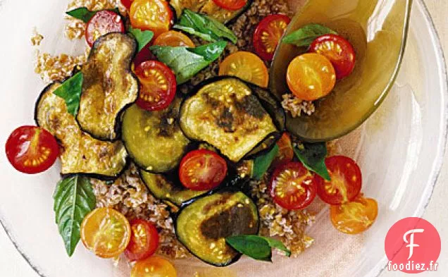 Salade de Boulgour à la Tomate et aux Aubergines