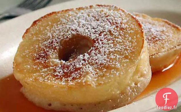 Anneaux de Pommes au Four avec Sauce au Caramel