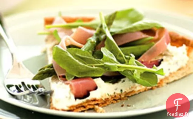Tarte au Mascarpone, Jambon et Asperges