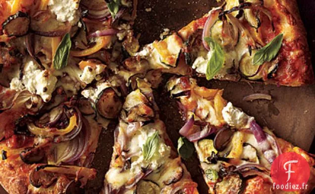 Pizza aux Légumes Rôtis et à la Ricotta