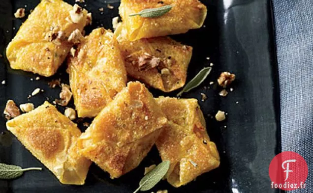 Wontons à la Courge Butternut et à la Sauge