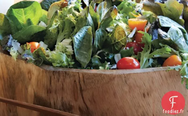 Salade d'Artichauts, Tomates Cerises et Feta aux Crostini d'Artichaut-Pesto