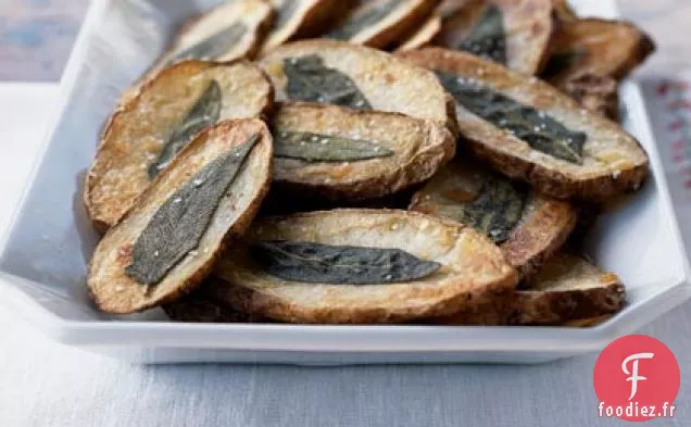 Frites au Four avec des Feuilles de Sauge Croquantes
