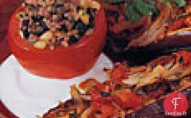 Aubergines Braisées à l'Oignon et à la Tomate