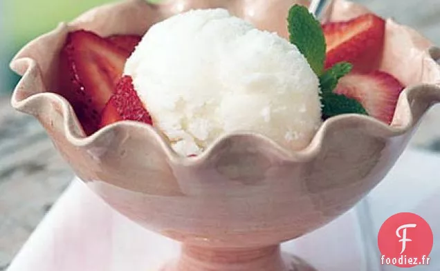 Sorbet Babeurre aux Fraises