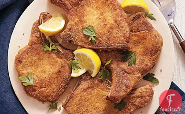 Côtelettes de Porc Poêlées Assaisonnées de Cajun