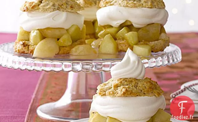 Shortcakes aux Poires et aux Pommes