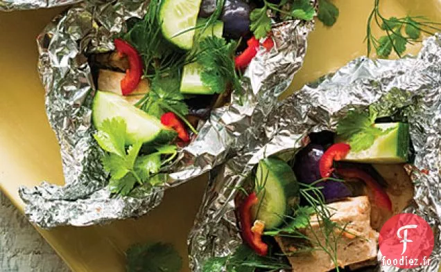 Paquets de Tofu et Aubergines Hobo
