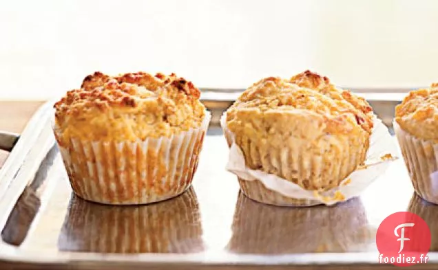 Muffins de Maïs au Bacon et au Cheddar