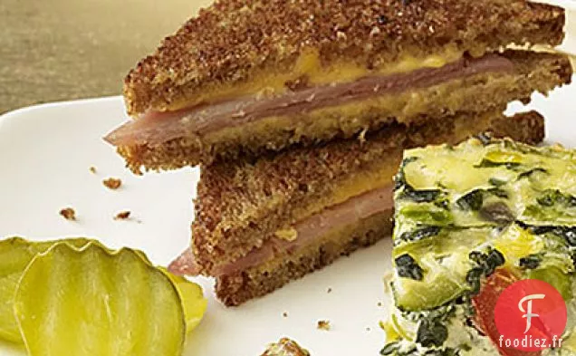 Mini Sandwichs au Jambon et au Fromage Grillés