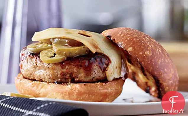 Hamburgers à la Dinde Glacés au Barbecue