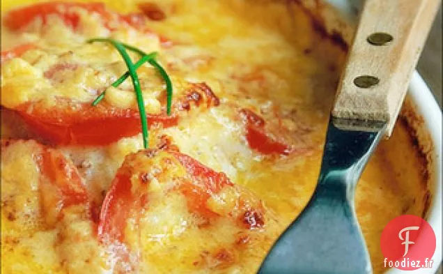Morue Au Cheddar Et Tomates