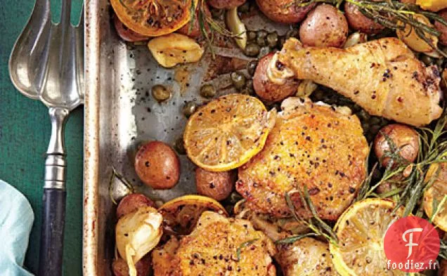 Poulet Citron-Romarin-Ail et Pommes de Terre