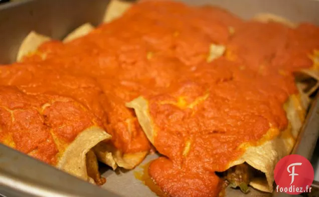 Dîner ce soir : Enchiladas aubergines-amandes