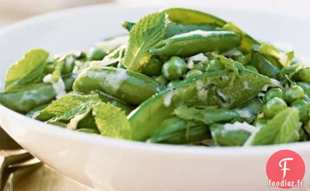 Trois Petits Pois aux Poireaux, Menthe et Crème