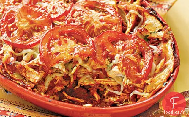 Casserole de Tacos au Poulet au Fromage