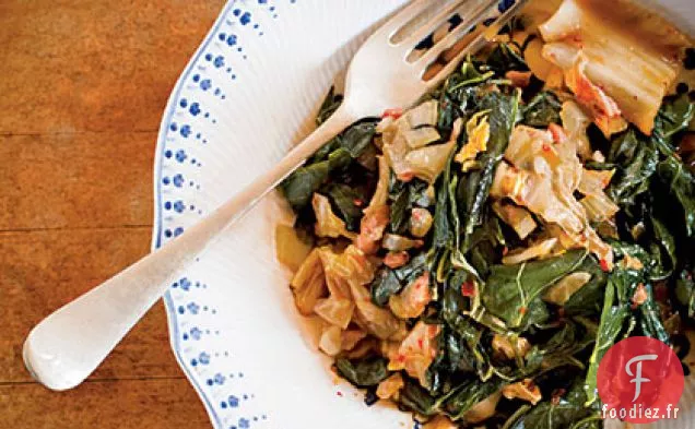 Collards et Kimchi