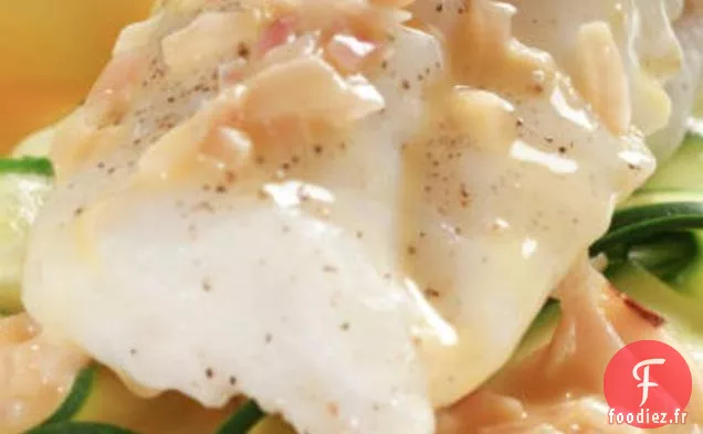 Morue Bleue Au Four Avec Sauce Au Beurre Blanc