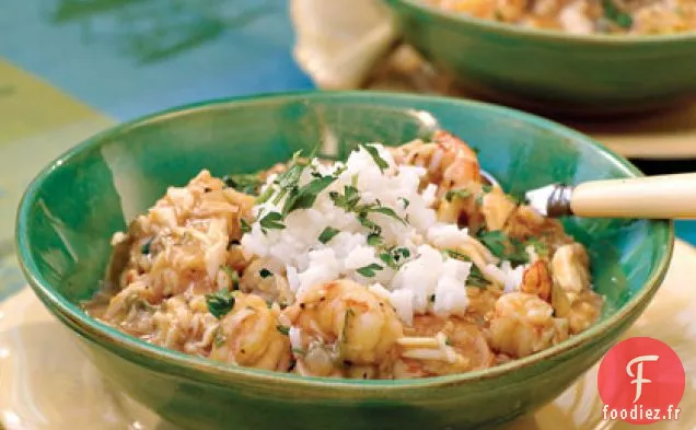 Étouffée de Crabe et Crevettes