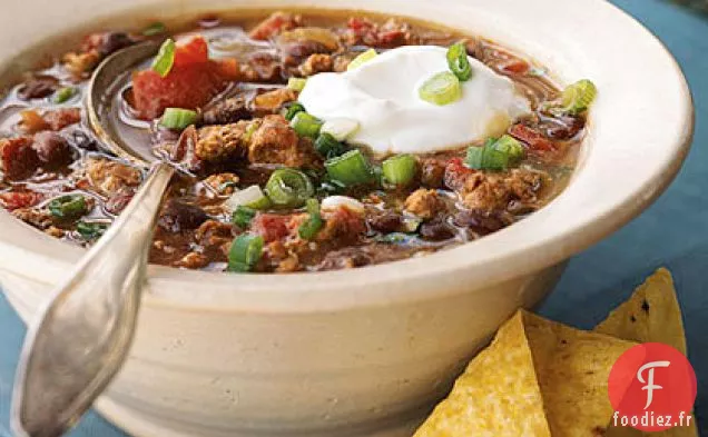 Chili à la Saucisse aux Haricots Noirs Mexicains