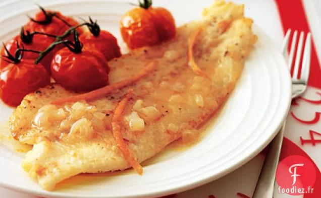Sole au Beurre Brun Orangé