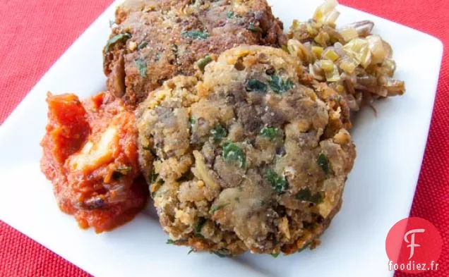 Gâteaux Aux Aubergines Grillées à l'Italienne