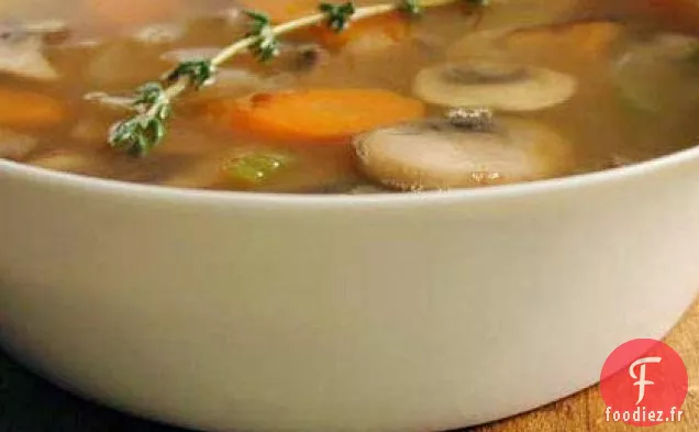 Soupe aux Champignons et à l'Orge