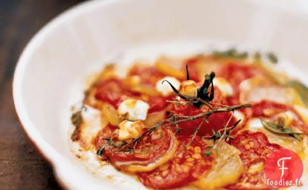 Gratin d'Aubergines et Tomates Anciennes