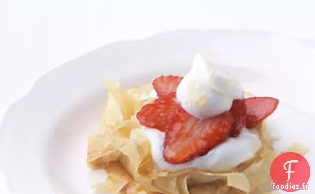 Nids Phyllo aux Fraises et au Miel