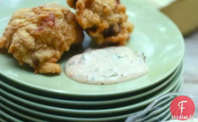 Beignets d'Écrevisses et d'Aubergines à la Sauce Rémoulade