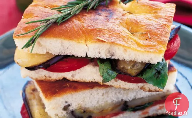 Panini Aubergine, Fontina et Tomate