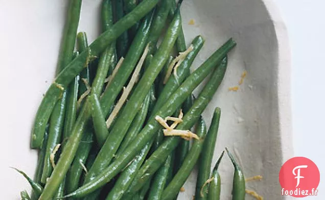 Haricots Verts au Beurre de Gingembre